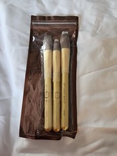 New/Sealed MOTD COSMETICS Gold Goddess 3 Piece Face Brush Set MSRP 30