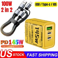 145W Fast Type C Wall Charger , 4-In-1 120W Super Fast Cable For Cell Phone iPad