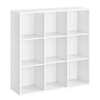 Vasagle BüCherschrank, BüCherregal, Mit 9 FäChern, BüRoregal, WüRfelregal,
