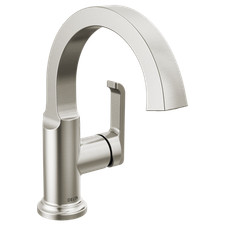 Delta Tetra 1 Handle Bathroom Faucet Lumicoat Stainless-Certified Refurbished