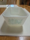 Pyrex 502 Amish Butterprint Rooster Refrigerator Dish 1-1/2 Pint Vintage no Lid