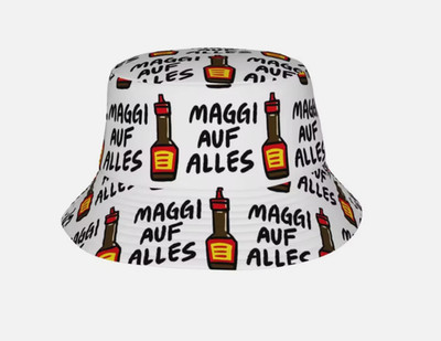 Maggi auf Alles Fischerhut Anglerhut Partyhut Spaß Lustig