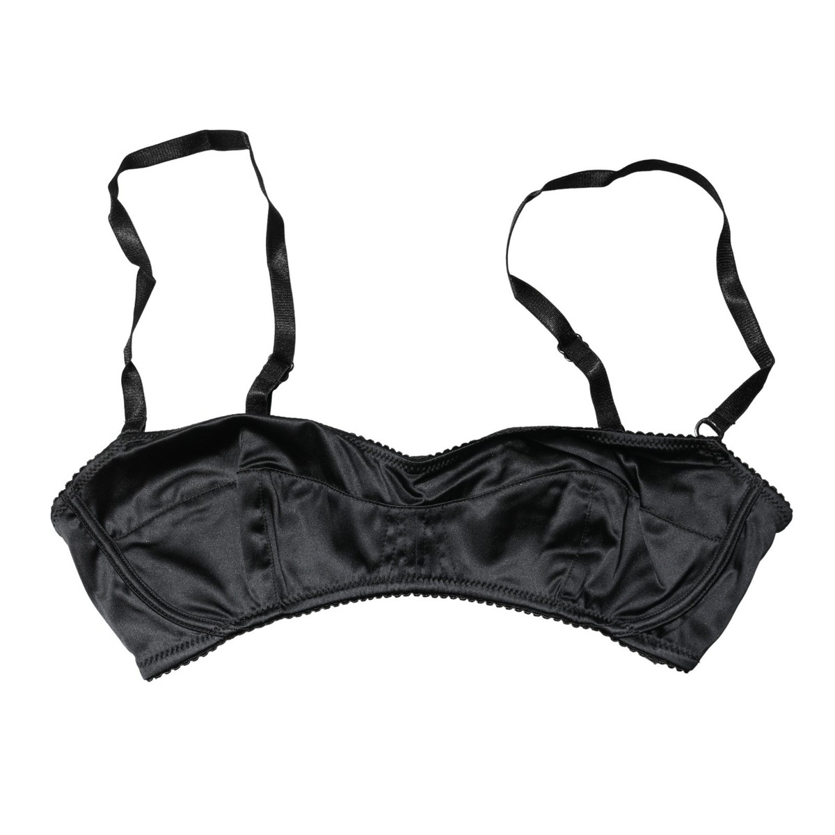 【新品未使用】DOLCE&GABBANA UNDERWEAR インナー黒レース DOLCE & GABBANA Underwear Black Semi-Pad Underwire Balconette Bra