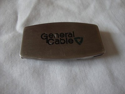 Vintage Zippo Advertising Money Clip Knife & nail  file General Cable
