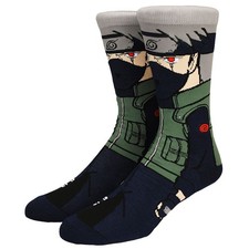 Naruto Kakashi Hatake Animigos 360 Character Socks Official Bioworld NEW