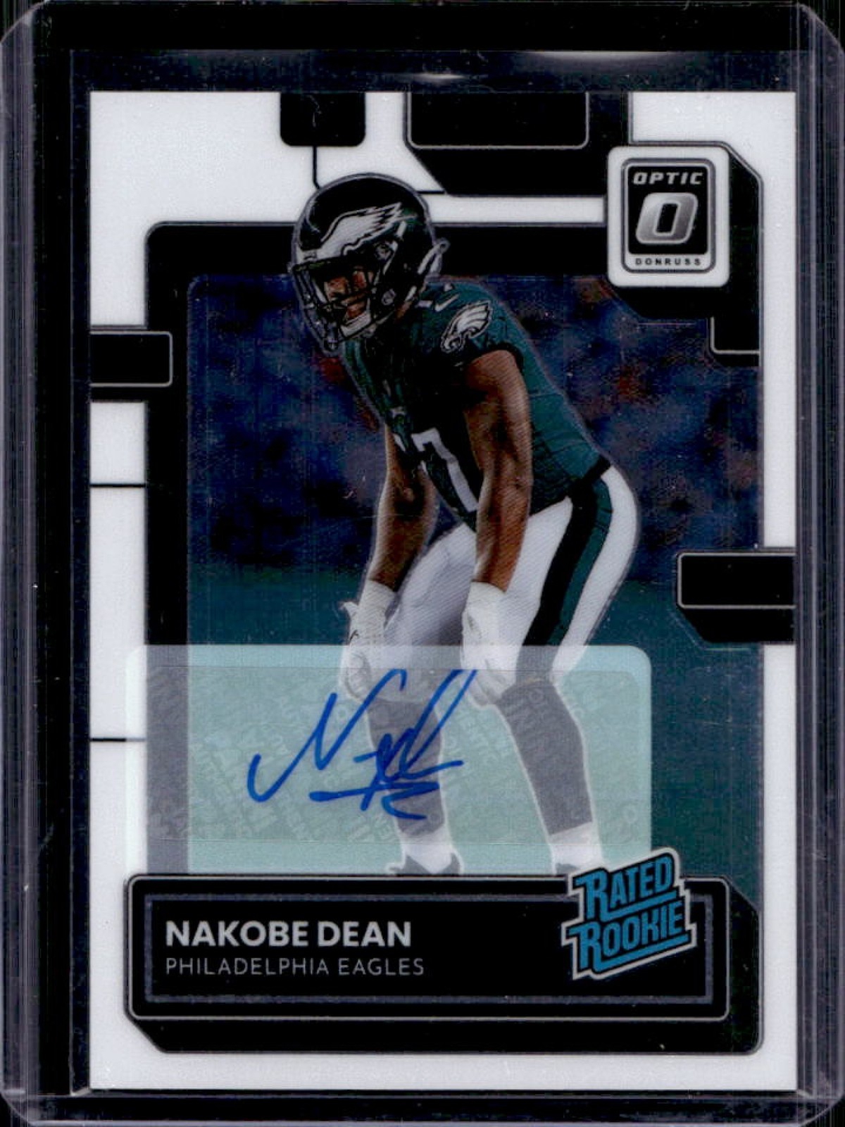 2022 Donruss Optic Nakobe Dean Rated Rookie Auto Rookie RC #98/150 Eagles
