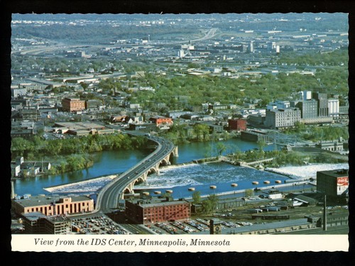 Minnesota MN Postkarte Minneapolis, IDS Center Einkaufszentrum Chrom
