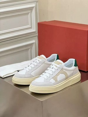 NEW Salvatore Ferragamo Men's Black & White Casual Board Shoes | eBay