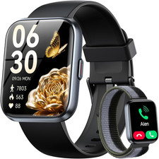 Smart Watches for Women Men Android  Iphone, Alexa Built-In, 1.8" Smart Watch A