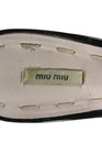 Miu Miu Womens Shiny Leather Platform Heels Slingbacks Shoes Black Size 8 — photo 10