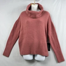 Rachel Zoe Oversized Cowl Neck Sweater Size Small Slouchy Lagenlook Mauve