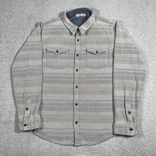 Outerknown Shirt Mens 2XL Blanket Heavy Organic Cotton Shacket Mojave Stripe