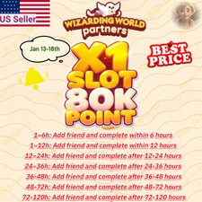 Monopoly Wizarding World Partners Go Event Full Carry 80K points 1 SLOT  