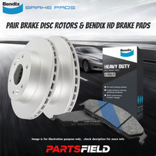 Front Disc Rotors+Bendix HD Brake Pads for Skoda Octavia 1Z3 1Z5 06-22 280mm