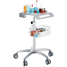 VEVOR Medical Cart, Salon Cart with Wheels, Mobile Trolley Cart 26.77"-42.91" He