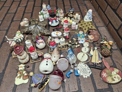 Nice Rustic Style Christmas Tree Ornaments Large Lot