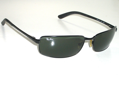 RAY BAN RB3194 006 62[]17 BLACK G15 UV FLIGHT FLEX HINGE METAL