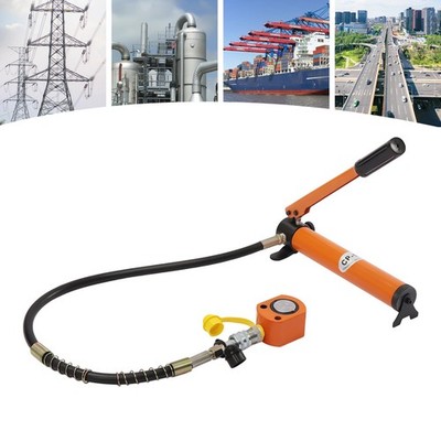 10T Hydraulic Ram Cylinder Jack Low Profile Porta Power Ram Single-Acting Mini J