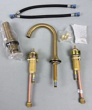 Signature Hardware SHWSCLZ807LHBG Lentz Widespread Bathroom Faucet LESS HANDLES