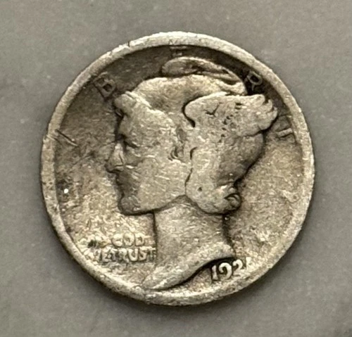 1921-P Mercury Dime - AG - About Good - 90% Silver