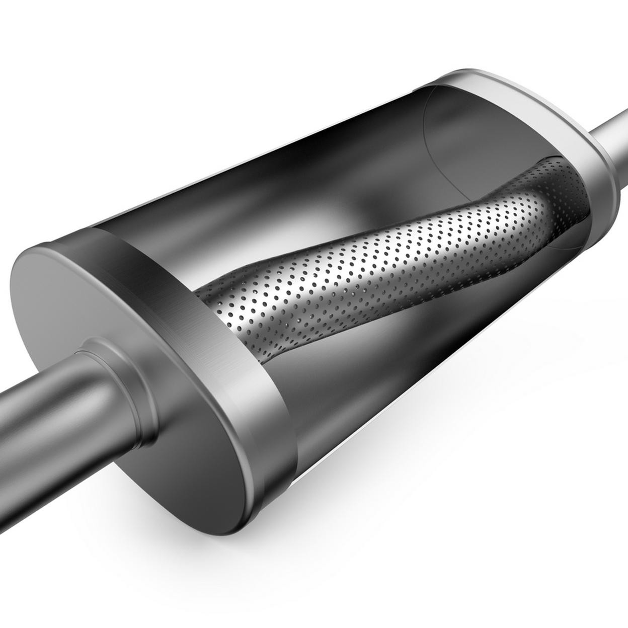 MagnaFlow 12256 Straight-Through Performance Muffler; 2.5in. Offset/Center; 5x18