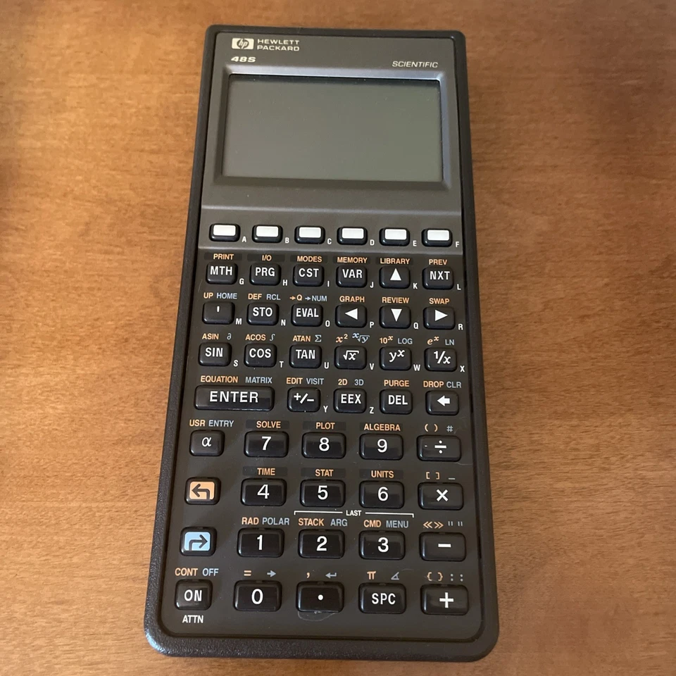 Hewlett Packard HP 48S Graphing Calculator With Case & Manuals Tested Works!! - Image 3 of 4