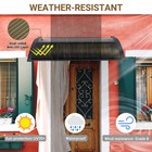 Yescom 2Pcs 39X29" Window Awning Door Canopy Cover UV30+ Patio Outdoor Brown — photo 4