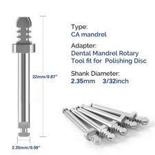 10 Pcs Shofu 0439 Type Dental Super-Snap Snap On Mandrels For Contra Angle CA