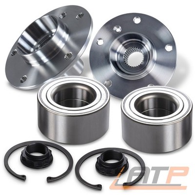 2x RADLAGER + 2x RADNABE HINTEN FÜR BMW 1-ER E81 E87 3-ER E90 E91 E92 E93