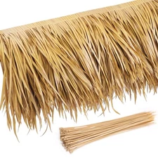 Tiki Grass Mexican Thatch Palm Thatch Roll Duck Grass Blind Artificial Straw ...