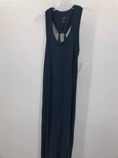 Pre-Owned Halston Blue Size XS Razorback Maxi Sleeveless Dress
