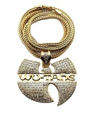 NEW WU TANG HIP HOP PENDANT 4mm/36" FRANCO CHAIN HIP HOP NECKLACE - MP868