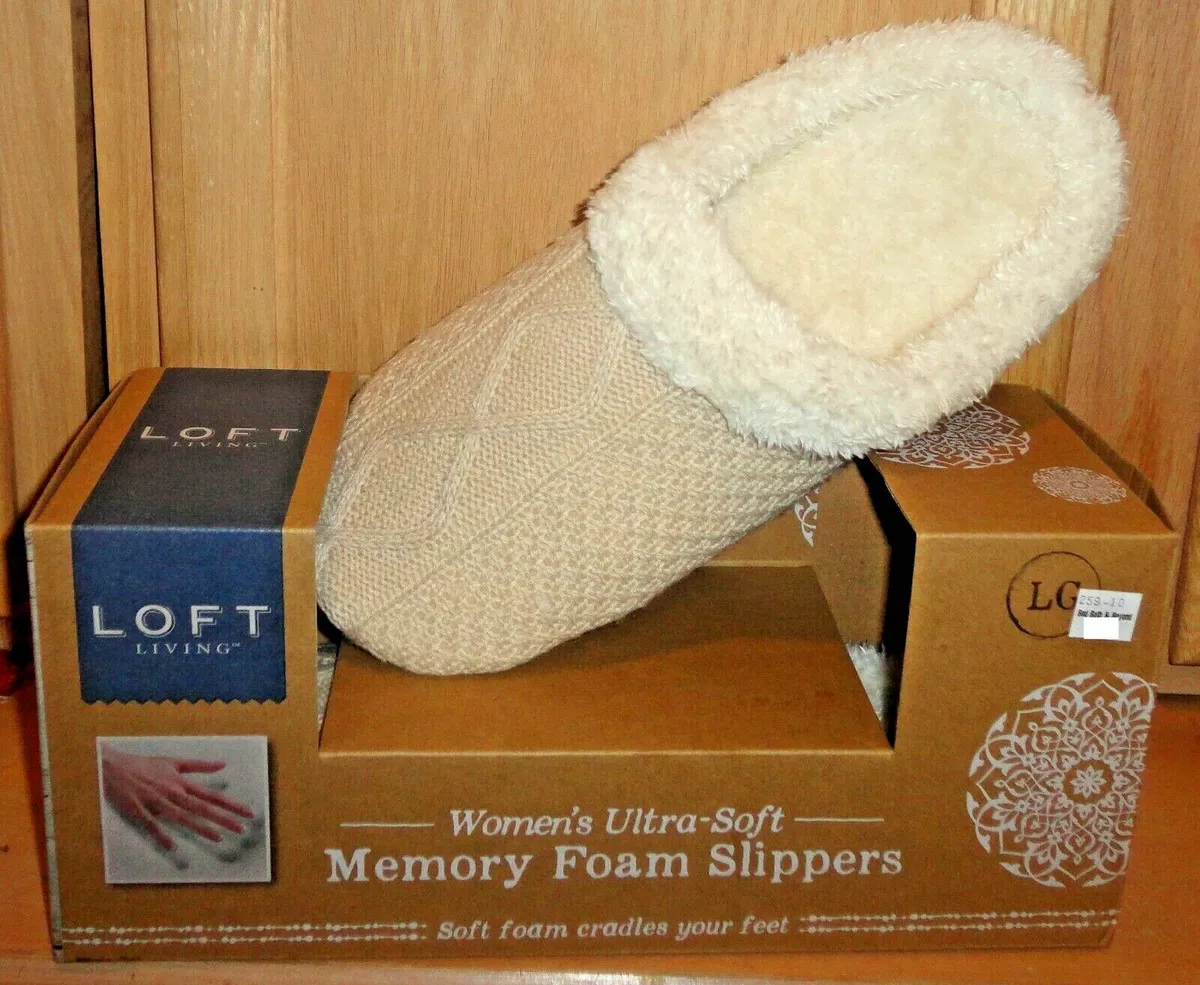 Loft living men's ultra soft memory foam slippers 2025