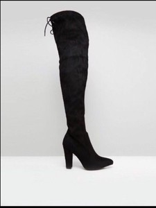 black over the knee boots size 9