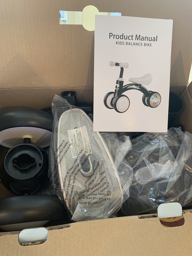 Kids Balance Bike - Black NEW In Box For 1-3 Year Olds - Picture 6 of 6