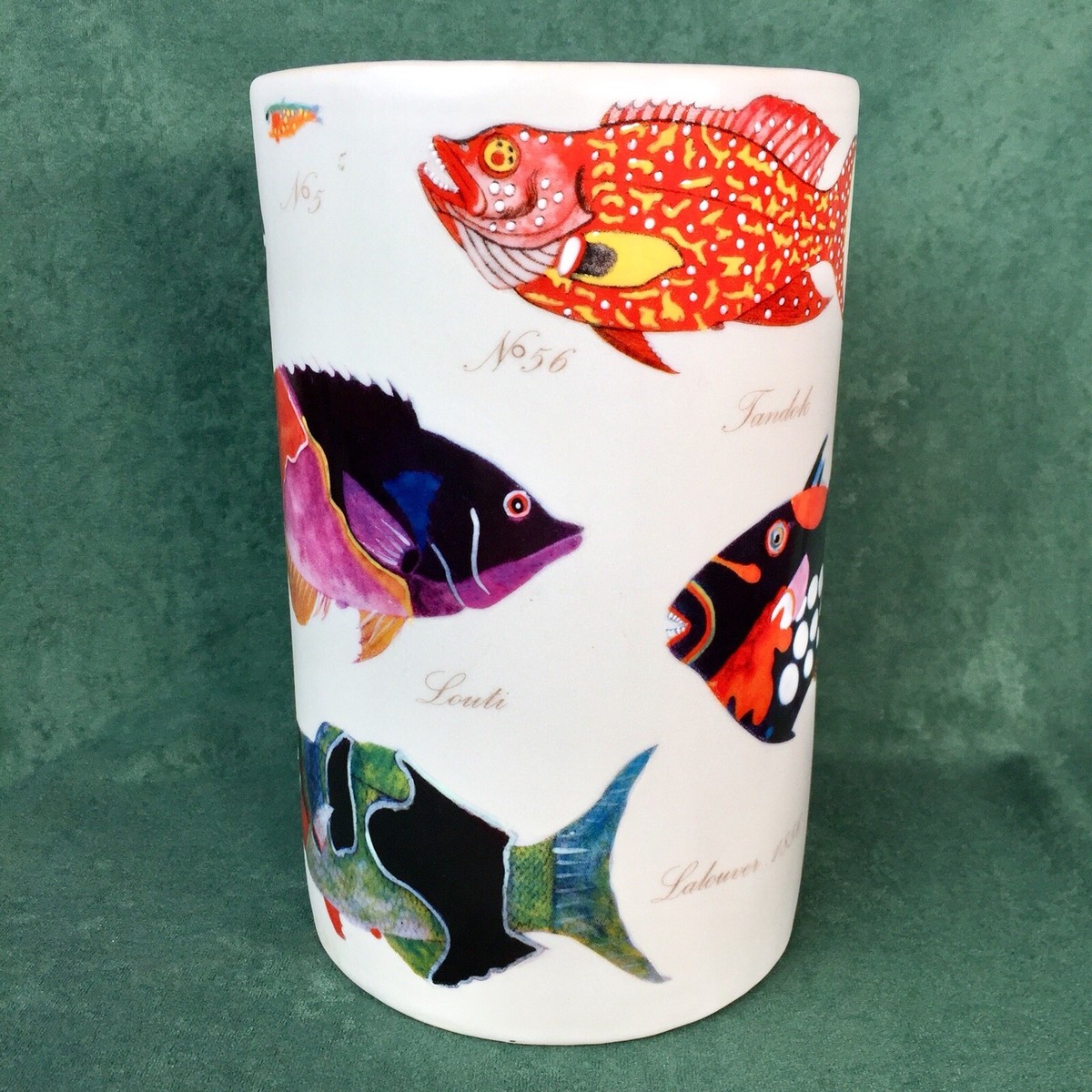 Fabienne Jouvin Paris Isaac Johannes Lamotius Rainbow Fish Ceramic