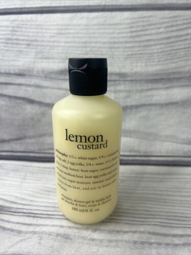 Philosophy 3 in 1 Shampoo Shower Gel & Bubble Bath LEMON CUSTARD 6 oz
