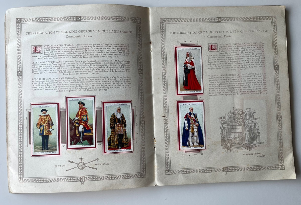 Players & Sons Complete Cigarette Card Set in Original Album 