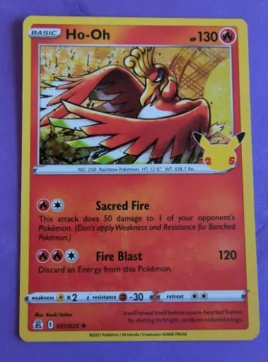 Ho-Oh - Celebrations - Pokemon