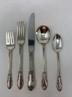 Vintage Oneida Rogers Enchantment Flatware 5 Piece Place Setting Silverware