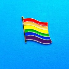 Rainbow Gay Pride Flag Enamel Pin          PN1169