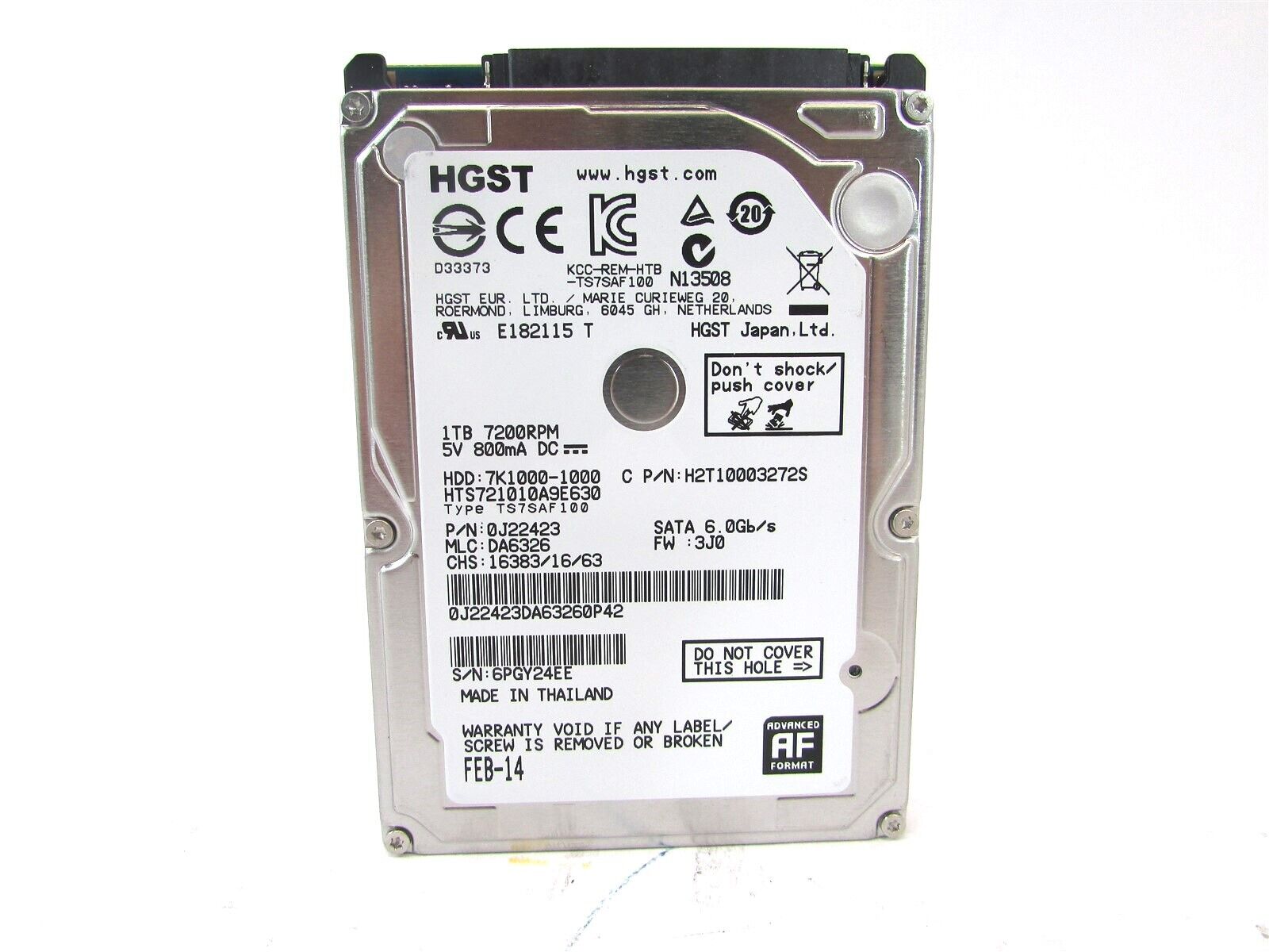 HGST iVDR-SカセットHD 1TB