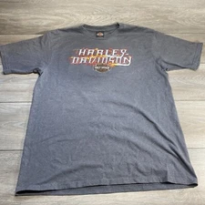 Harley Davidson Mens Size XL Black Double Sided Las Vegas Nevada Graphic Tee