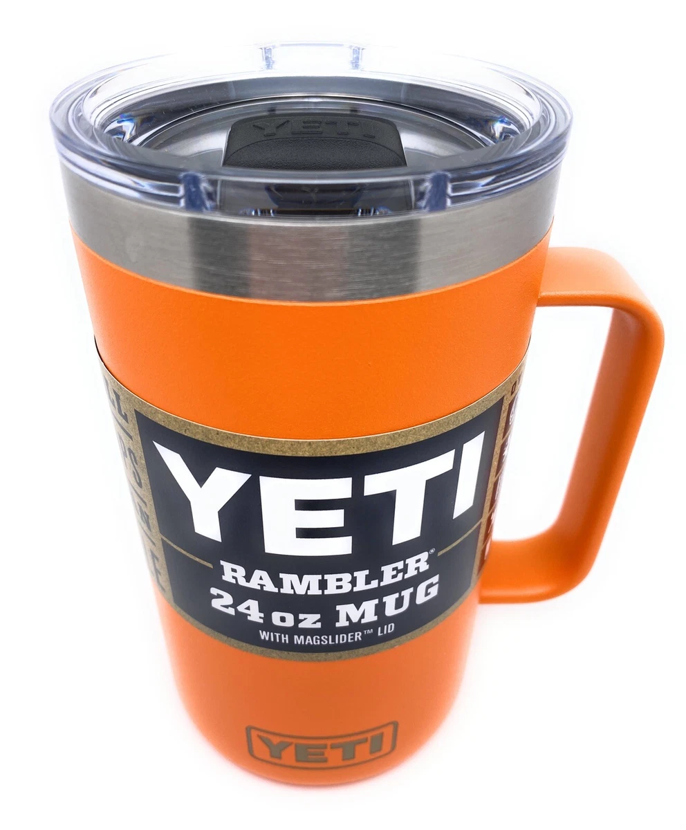 YETI King Crab Orange 24 oz Mug Beer New Authentic Retired Color