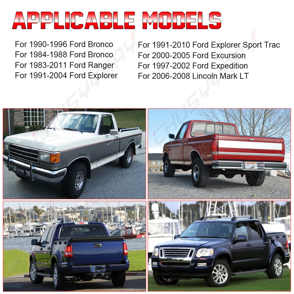 2Pcs License Plate Light Lamp Assembly For 1991-2010 Ford Explorer Sport Trac - Image 2 of 4