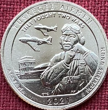 2021P Alabama Tuskegee National Historic Site Quarter • BU America The Beautiful