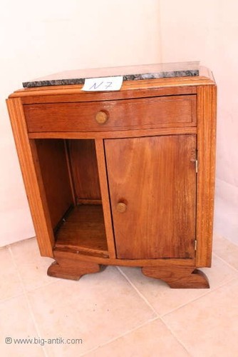 *** Antiker Art Déco Nachttisch Nachtschrank Beistellschrank Flurschrank Kommode - Bild 10 von 24