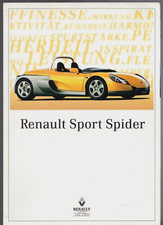 Renault Sport Spider 1996 German Market Foldout Sales Brochure