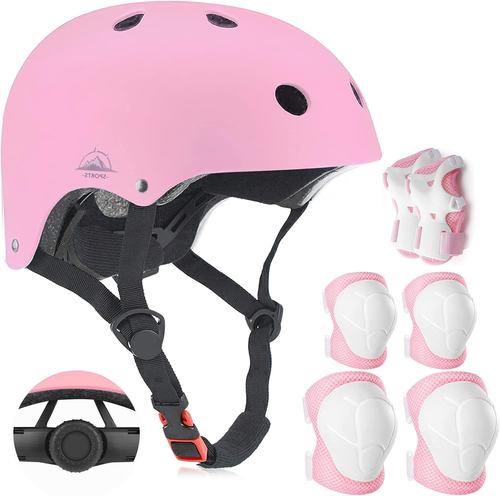 Adjustable Kids Helmet with Knee Pad, Elbow Pads & Wrist Guards - Toddler Bike H