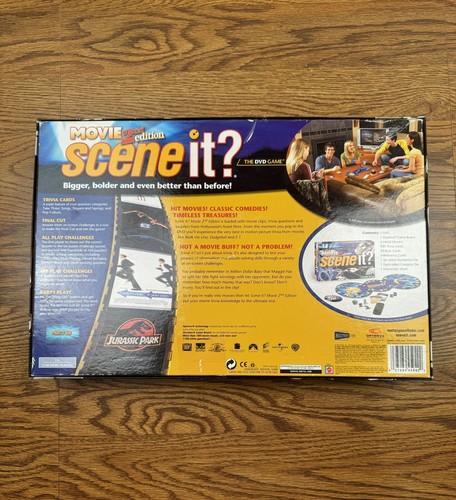 SCENE IT? Board Game Movie 2nd Edition by Mattel, player pieces missing - Picture 8 of 9